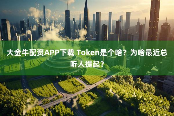 大金牛配资APP下载 Token是个啥？为啥最近总听人提起？